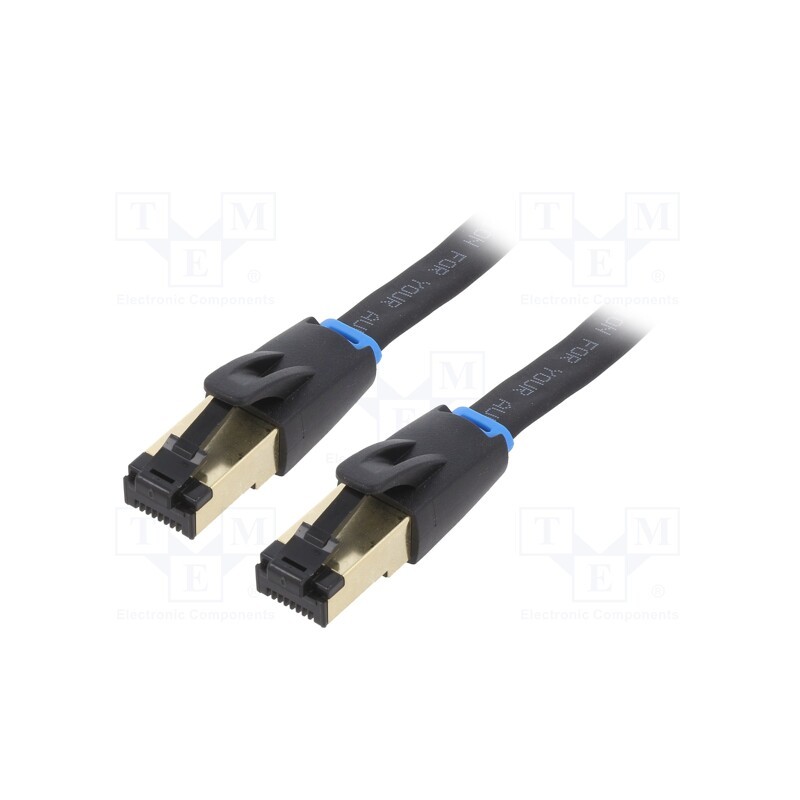 1 pcs x VENTION - IKCBG - Patch cord, U/FTP, Cat 8.1, stranded, OFC, black, 1.5m, 30AWG