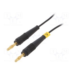 1 pcs x STu00c4UBLI - 64.1025-20021 - Test lead, 60VDC, 30VAC, 19A, banana plug 4mm,both sides, Len: 2m