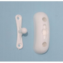 White Wawa door lock security