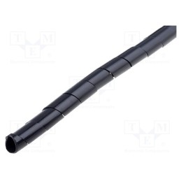 1 rol x KURANT - SW-5/BK - Spiral wrapping, ØBundle : 5÷20mm, polyetylene, black, L: 10m