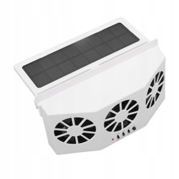 Car radiator powered by solar energy