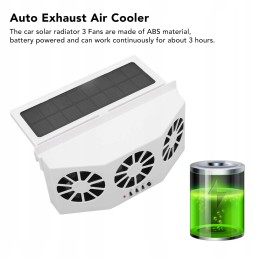 Car radiator powered by solar energy