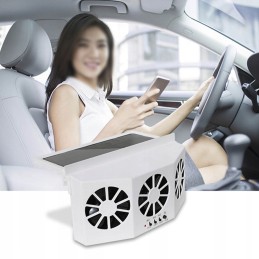 Car radiator powered by solar energy