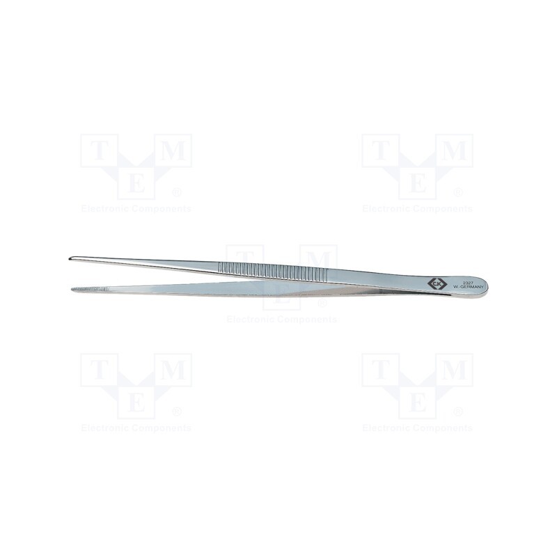 1 pcs x C.K - T2327 - Tweezers, 155mm, for precision works, Type of tweezers: straight