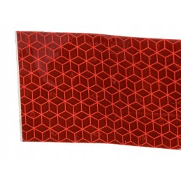 Red self-adhesive reflective tape 50mm 1m