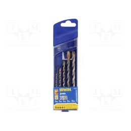 1 set x IRWIN - 10501892 - Drill set, for concrete, MASONRY, 4mm,5mm,6mm,8mm,10mm, 5pcs.