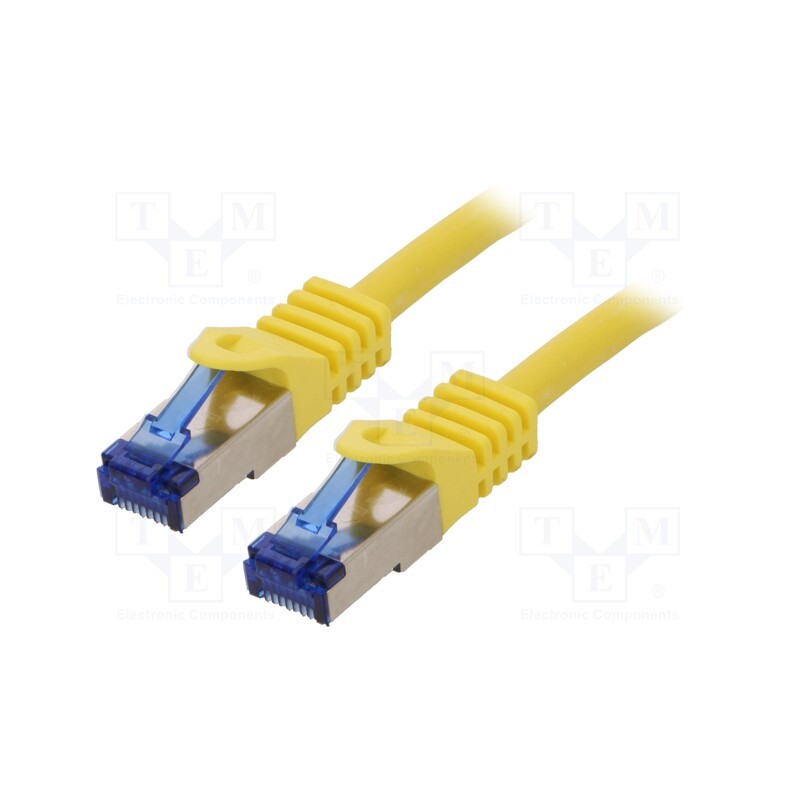 1 pcs x LOGILINK - C6A027S - Patch cord, S/FTP, 6a, stranded, Cu, LSZH, yellow, 0.5m, 26AWG