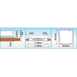 Roof window 40x40 fiamma turbo vent premium camper trailer fan