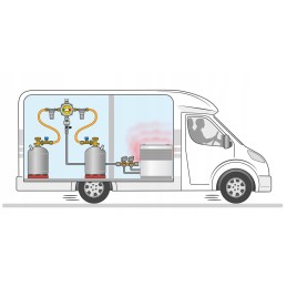 Duocontrol set reducer set with hose filter caramatic drivetwo set 30mbar cam