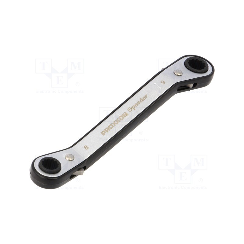 1 pcs x PROXXON - 23204 - Wrench, box,with ratchet, 8mm,9mm, Speeder