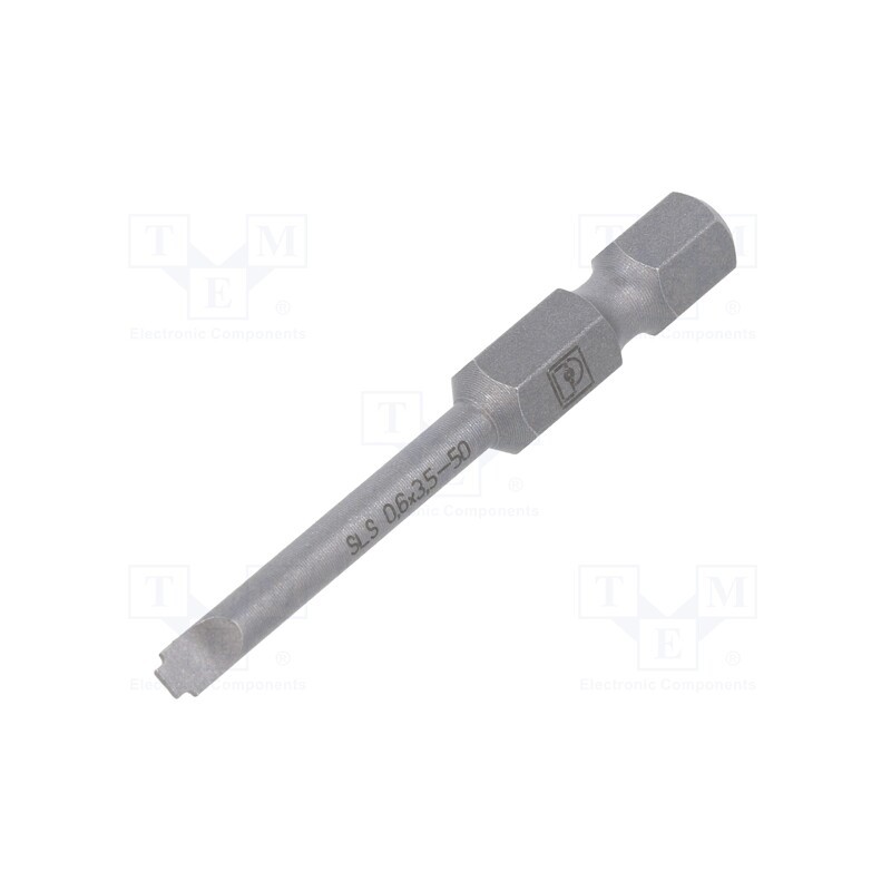 1 pcs x PHOENIX CONTACT - SF-BIT-SLS 0,6X3,5-50 - Screwdriver bit, slot, 3,5x0,6mm, Overall len: 50mm