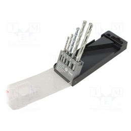 1 set x BM GROUP - 1919 - Drill set, for concrete, concrete,brick type materials, 5pcs.