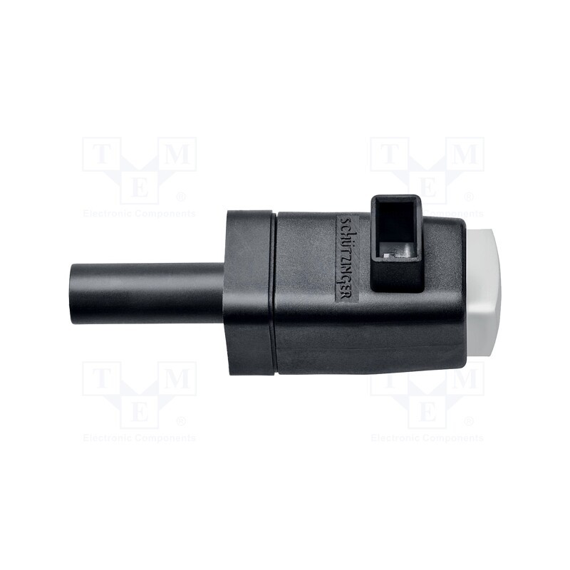 1 pcs x SCHu00dcTZINGER - SDK 799 / WS - Laboratory clamp, white, 300VDC, 16A, screw, nickel, polyamide