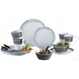 Dinner plate with Berger Stripes plates, 25 cm