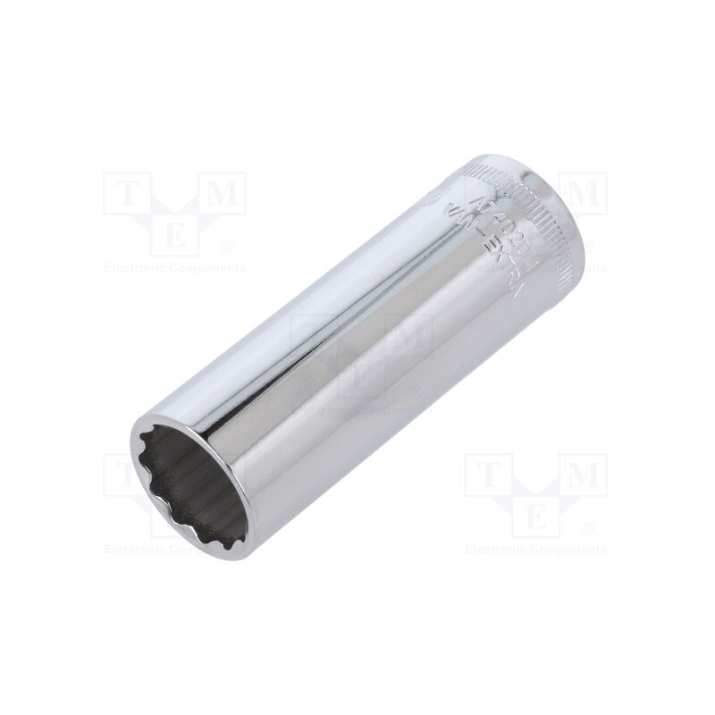 1 pcs x BAHCO - A7402DM-16 - Socket, 12-angles,socket spanner, 3/8', Socket bit length: 60mm