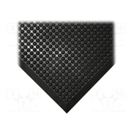 1 pcs x COBA EUROPE - SE010003 - Anti fatigue mat, Width: 0.9m, L: 1.2m, polyurethane, black