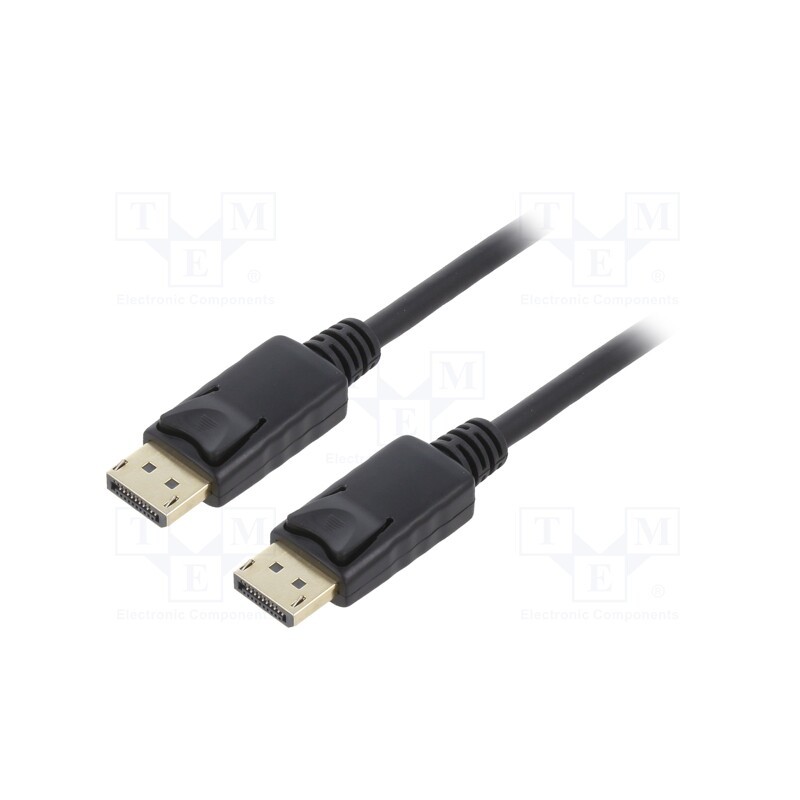 1 pcs x LOGILINK - CD0100 - Cable, DisplayPort 1.2,HDCP, DisplayPort plug,both sides, 1m