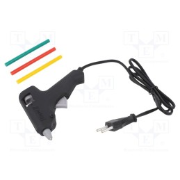 1 pcs x RAPID - 5001371 - Hot melt glue gun, Ø: 7mm, 20W, Plug: EU, 10min, 230VAC