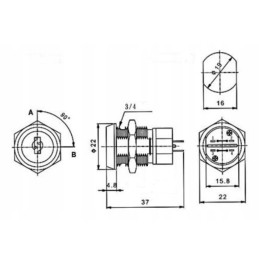 Ignition switch for electric pallet truck cbd15 jc1