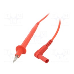 1 pcs x STu00c4UBLI - 66.9008-15022 - Test lead, 20A, probe tip x2,angular banana plug 4mm x2, red
