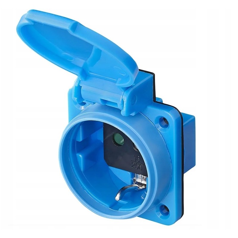 Schuko socket 16a 250v for a camper