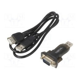 1 pcs x LOGILINK - AU0002F - USB to RS232 converter, D-Sub 9pin male,USB A plug, USB 2.0