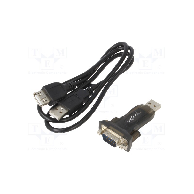 1 pcs x LOGILINK - AU0002F - USB to RS232 converter, D-Sub 9pin male,USB A plug, USB 2.0