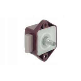 Mini push lock lock, brown button