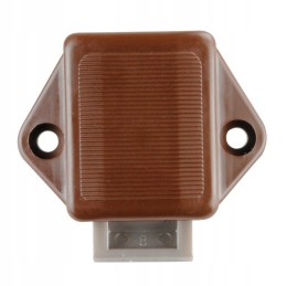 Mini push lock lock, brown button