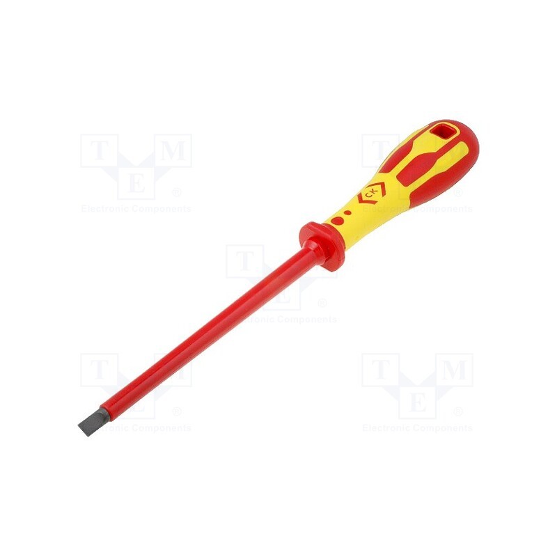 1 pcs x C.K - T49144-080 - Screwdriver, insulated, slot, 8,0x1,2mm, Blade length: 175mm