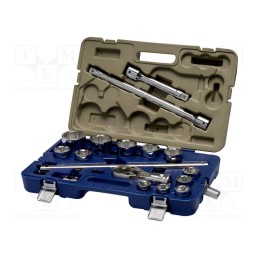1 set x IRIMO - 139-17-4 - Wrenches set, 6-angles,socket spanner, Mounting: 3/4', 17pcs.