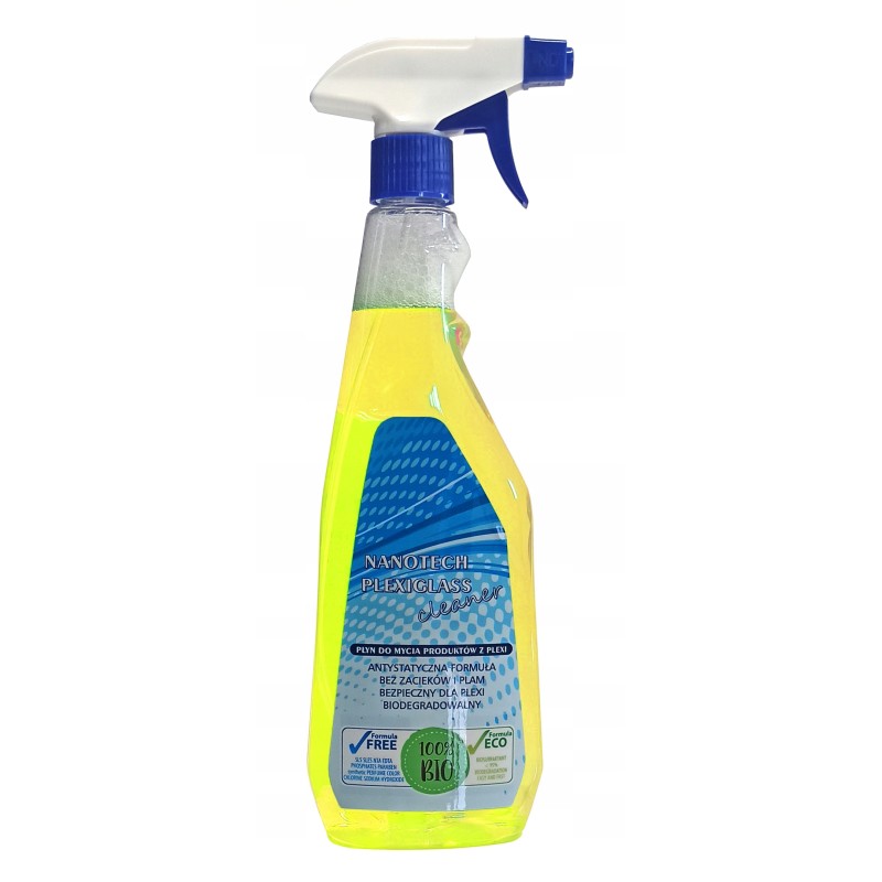 Liquid for cleaning plexiglass and acrylic glass, 500ml, lemon