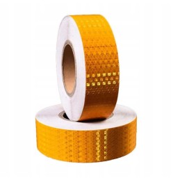 Self-adhesive contour reflective tape, yellow, 25 m