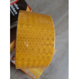 Self-adhesive contour reflective tape, yellow, 25 m