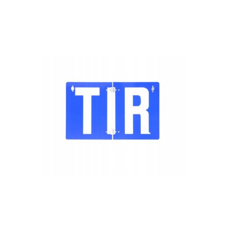 Folding, lockable reflective truck board