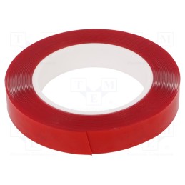1 rol x - 7010 AKRYLOWA 1MM 19MM-5.5M - Tape: fixing, W: 19mm, L: 5.5m, Thk: 1mm, double-sided, acrylic