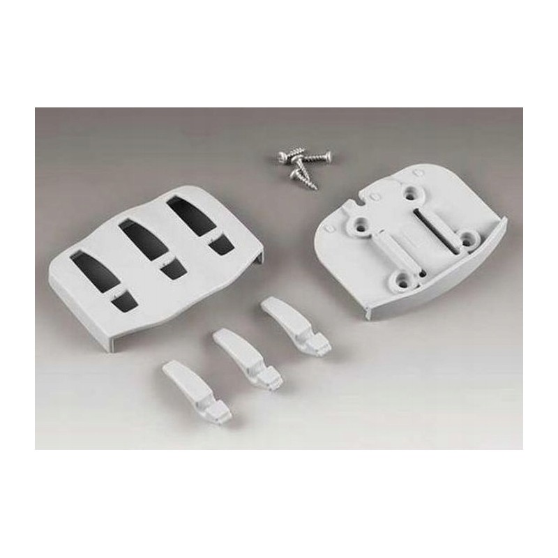 Folding hanger with 3 hooks for camper, gray f