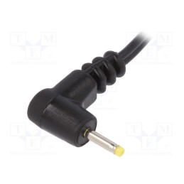 1 pcs x BQ CABLE - DC.CAB.0201.0150 - Cable, 2x0.5mm2, wires,DC 2,35/0,7 plug, angled, black, 1.5m