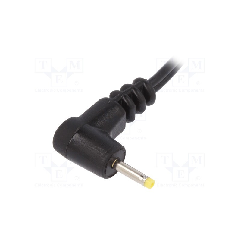 1 pcs x BQ CABLE - DC.CAB.0201.0150 - Cable, 2x0.5mm2, wires,DC 2,35/0,7 plug, angled, black, 1.5m
