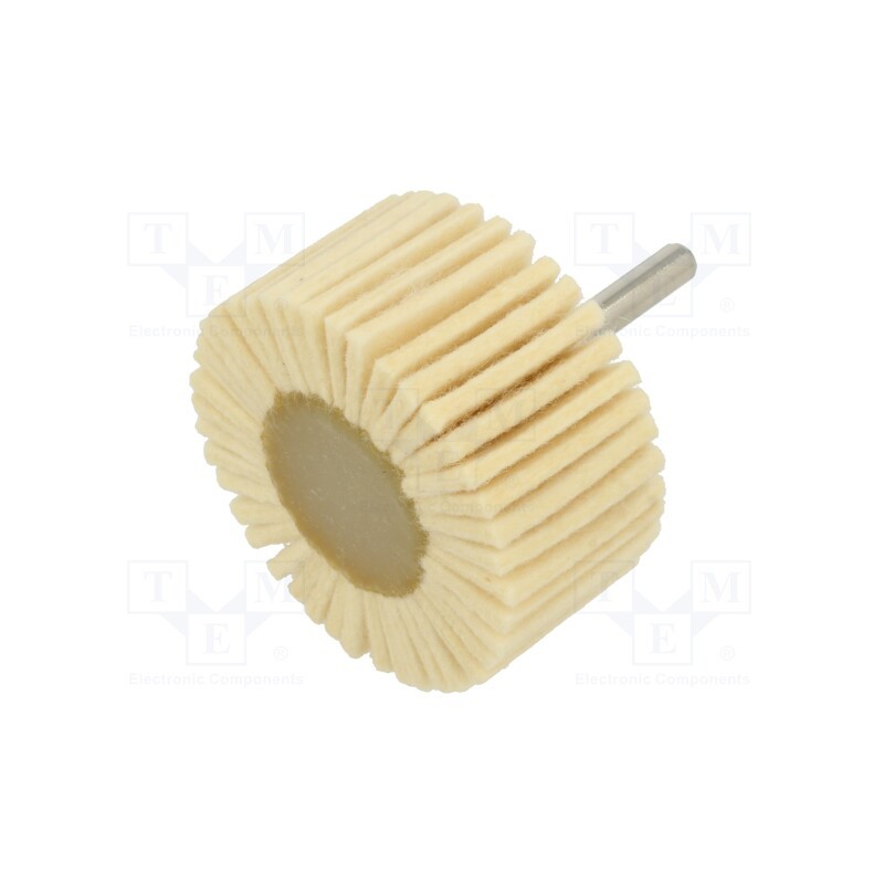 1 pcs x ABRA BETA - 1236306 - Wheel, for polishing metals, felt, Mounting: rod 6mm, with lever