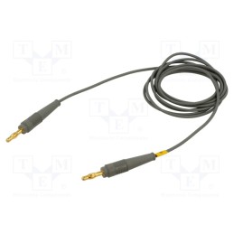 1 pcs x STu00c4UBLI - 64.1025-20028 - Test lead, 60VDC, 30VAC, 19A, banana plug 4mm,both sides, Len: 2m