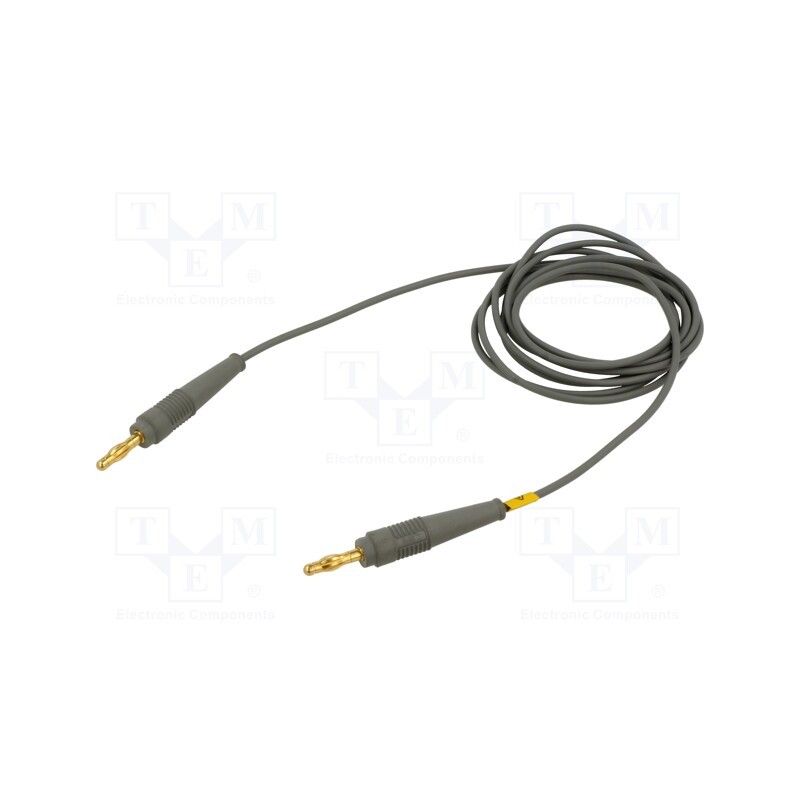 1 pcs x STu00c4UBLI - 64.1025-20028 - Test lead, 60VDC, 30VAC, 19A, banana plug 4mm,both sides, Len: 2m