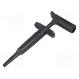 1 pcs x MUELLER ELECTRIC - BU-20431-0 - Clip-on probe, hook type, 15A, 1kVDC, black, 116.84mm