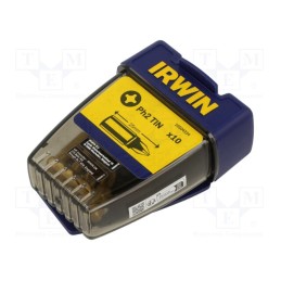 1 pcg x IRWIN - 10504334 - Screwdriver bit, Phillips, PH2, Overall len: 25mm, 10pcs.
