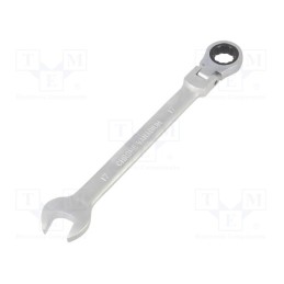 1 pcs x PG TOOLS - PGT097 - Wrench, combination spanner,with ratchet,with joint, 17mm