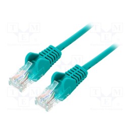 1 pcs x Goobay - 68358 - Patch cord, U/UTP, 5e, stranded, CCA, PVC, green, 2m, 27AWG