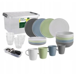 Brunner camping dinner set, dolomite, 36 pcs