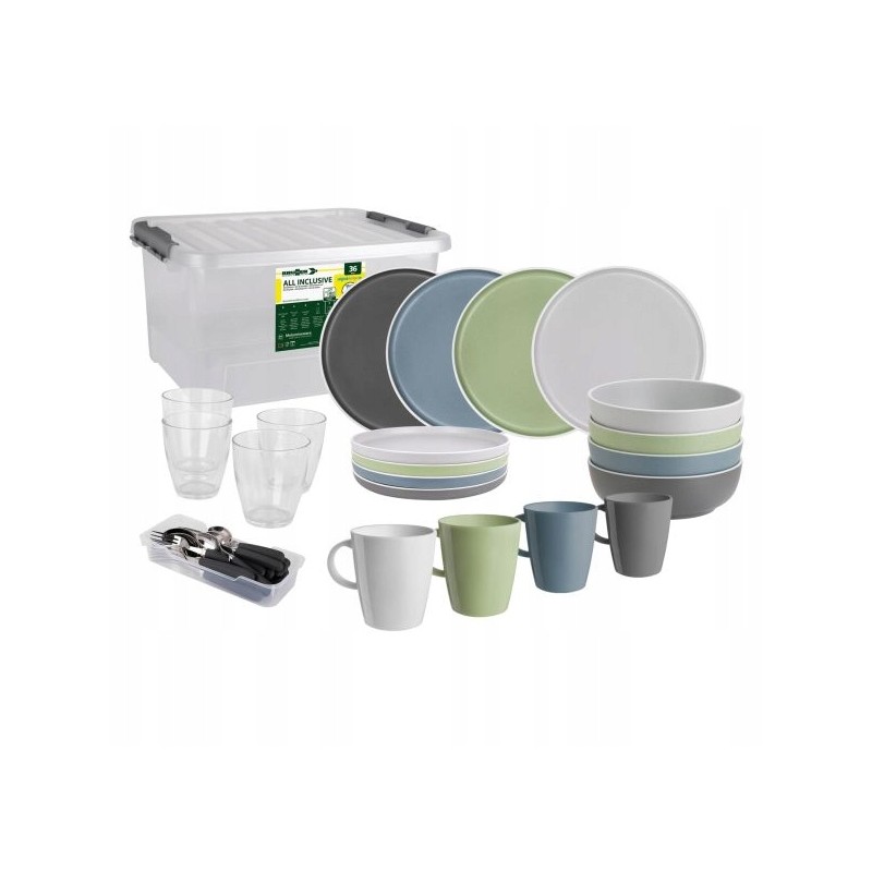 Brunner camping dinner set, dolomite, 36 pcs