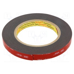 1 rol x 3M - 3M 5952 12MM 5.5M - Tape: fixing, W: 12mm, L: 5.5m, Thk: 1100um, acrylic, black