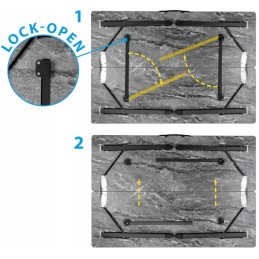 Brunner elu duplit foldable camping table 110x75 cm